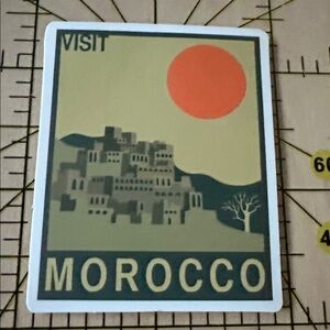💜13/$13 +Bundle Sticker Sale | Travel Morocco Waterproof Sticker